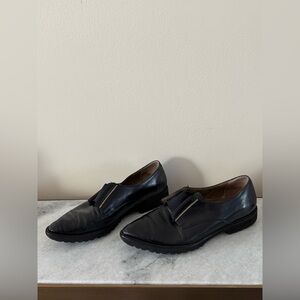 Black Leather Women’s Loafers